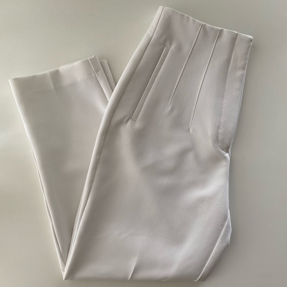 Zara High-Waisted pants in White